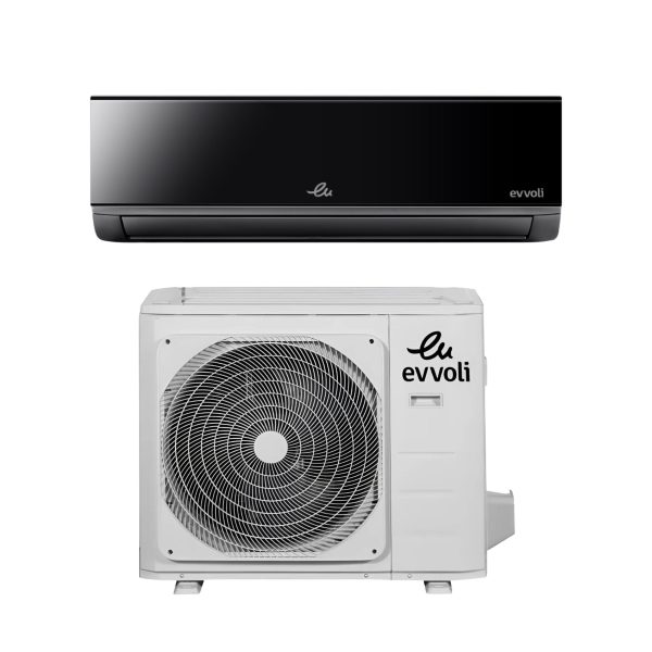 کولر گازی دیواری 24000 اینورتر ایوولی Evvoli مشکی مدل Premium-W - 1