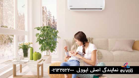 کولر گازی کم مصرف دیواری ایوولی